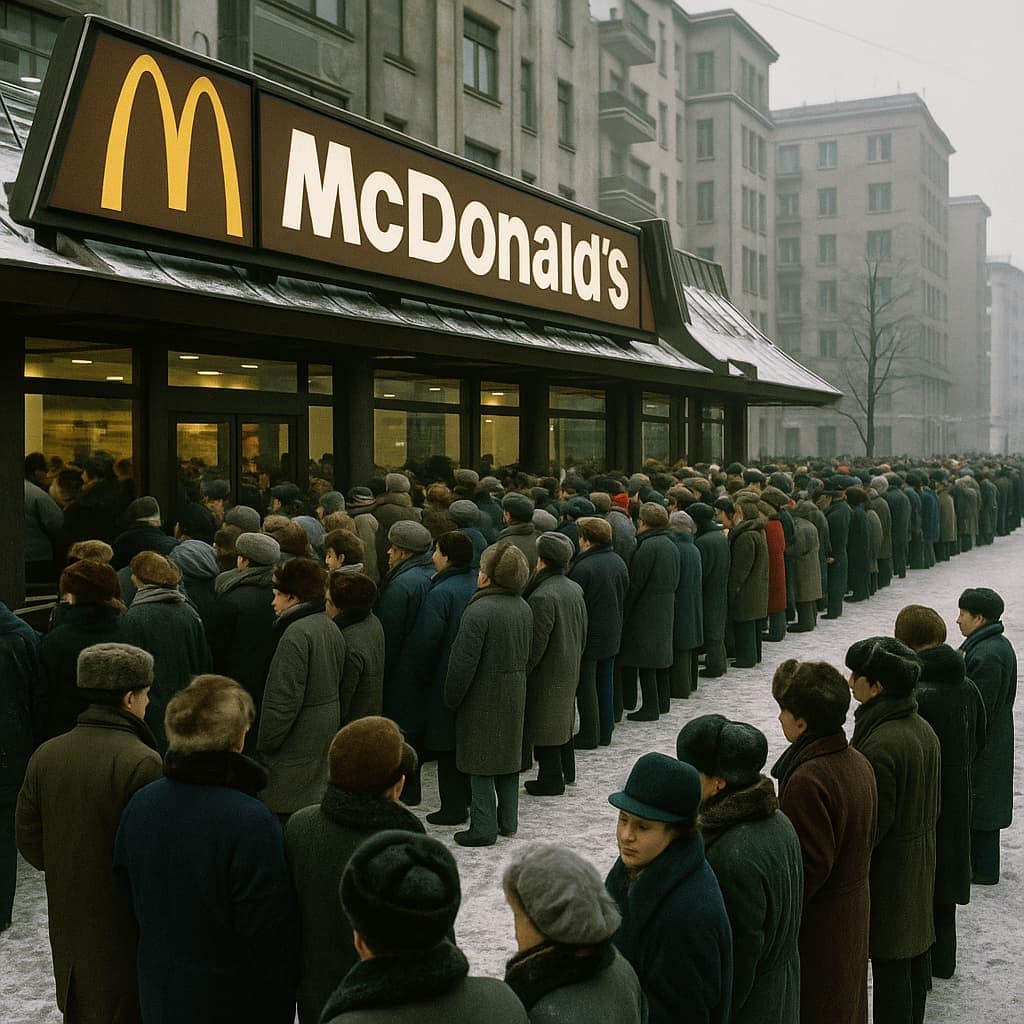 El primer McDonald’s en Moscú: historia, impacto cultural y su cierre tras la invasión a Ucrania