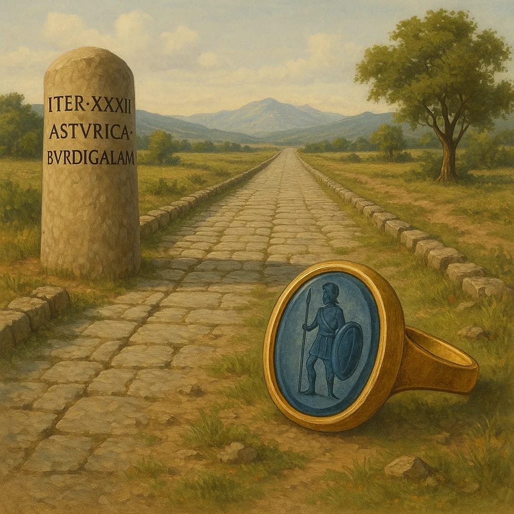 Un anillo romano revela la importancia de la ruta transpirenaica entre Astorga y Burdeos